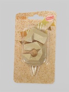 УЦЕНКА Свеча в торт «Алмаз» цифра 5 золотая, 6,5 см - фото 14722911