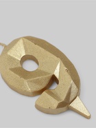 УЦЕНКА Свеча в торт «Алмаз» цифра 9 золотая, 6,5 см - фото 14722921