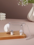 Органайзер для ватных палочек и дисков «Барашек», с крышкой, 12×7.5×8.5 см, прозрачный, белый - Фото 5