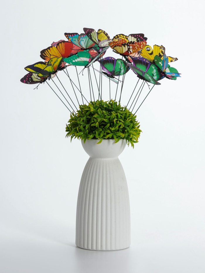 Штекер садовый «Бабочки с блёстками», 8.5 см, набор 20 шт.