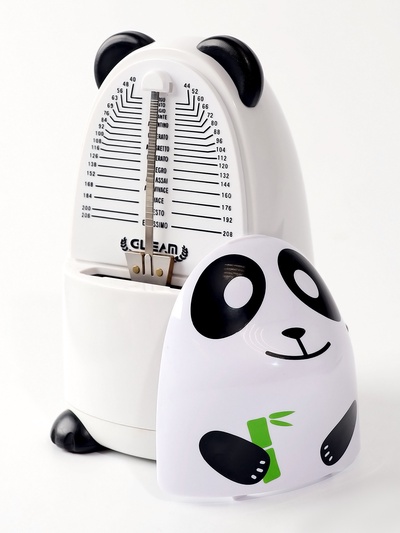 Метроном механический Панда, 40-208 ударов, 14.5×9×8.5 см