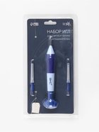 Игла для вышивания TEIRA, для ковровой техники, d=1.3/1.6/2.2 мм, с нитевдевателями, голубая, синяя - Фото 8