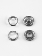 Кнопки рубашечные TEIRA, открытые, d=11 мм, 10 шт., в пластиковом боксе, цвет серебряный - Фото 5