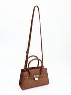 Сумка женская тоут на молнии, 22×8×15 см, коричневая - Фото 7