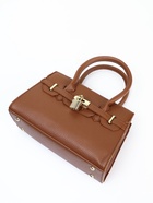 Сумка женская тоут на молнии, 22×8×15 см, коричневая - Фото 12