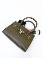 Сумка женская тоут на молнии, 22×8×15 см, зелёная - Фото 6