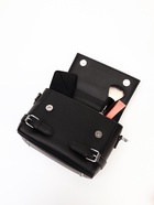 Сумка женская мессенджер на магните, 22×11×17 см, чёрная - Фото 4