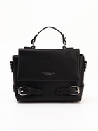 Сумка женская мессенджер на магните, 22×11×17 см, чёрная - Фото 11