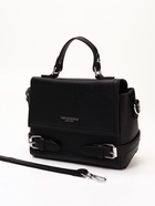 Сумка женская мессенджер на магните, 22×11×17 см, чёрная - Фото 5