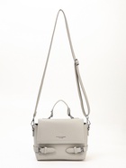 Сумка женская мессенджер на магните, 22×11×17 см, серая - Фото 9