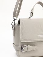 Сумка женская мессенджер на магните, 22×11×17 см, серая - Фото 8