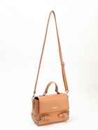 Сумка женская мессенджер на магните, 22×11×17 см, бежевая - Фото 10