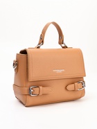 Сумка женская мессенджер на магните, 22×11×17 см, бежевая - Фото 8