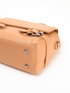 Сумка женская мессенджер на магните, 22×11×17 см, бежевая - Фото 7