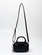 Сумка женская саквояж на молнии, 20×9×12 см, чёрная - Фото 2