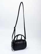 Сумка женская саквояж на молнии, 20×9×12 см, чёрная - Фото 3