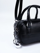 Сумка женская саквояж на молнии, 20×9×12 см, чёрная - Фото 8