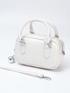 Сумка женская саквояж на молнии, 20×9×12 см, белая - Фото 7