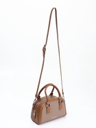 Сумка женская саквояж на молнии, 22×7×14 см, коричневая - Фото 3