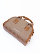 Сумка женская саквояж на молнии, 22×7×14 см, коричневая - Фото 9