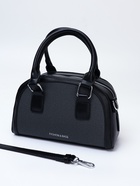 Сумка женская саквояж на молнии, 22×7×14 см, чёрная - Фото 7