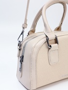 Сумка женская саквояж на молнии, 22×7×14 см, белая - Фото 8