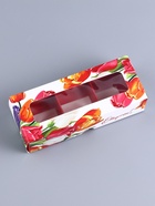 Коробка с обечайкой для 3 конфет, с окном «8 марта», 13×5×3.3 см - Фото 3