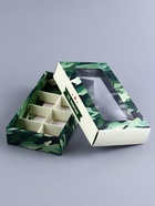 Коробка складная для 8 конфет «23 Февраля», 9.8×17.7×3.5 см - Фото 4