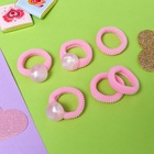 Резинки для волос «Нежность», набор 6 шт., луна, 2 см, розовые - фото 116596406 Резинки для волос «Нежность», набор 6 шт., луна, 2 см, розовые - фото 116596406