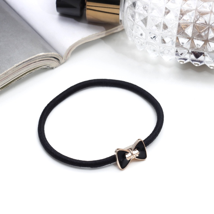 Резинка для волос «Аделин», 5 см, чёрный