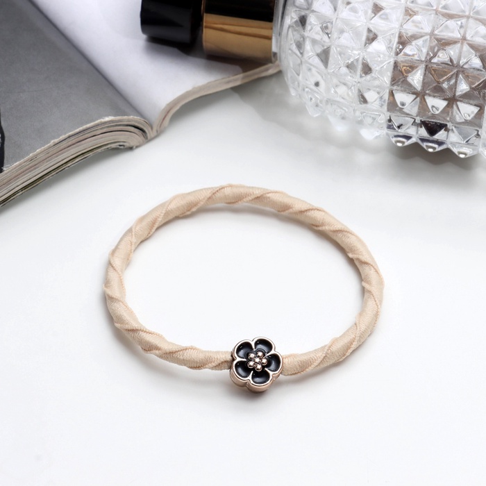 Резинка для волос «Бетти», 5 см, бежевый