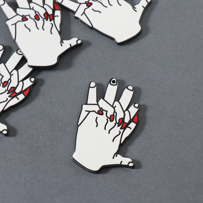 Декор для творчества акрил «Объятие рук», 4.4×3.2×0.2 см