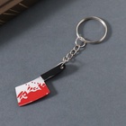 Брелок акрил зеркальный "Окровавленный тесак" 4,6х1,6х0,4 см 10715385