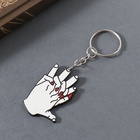 Брелок для ключей на кольце «Объятие рук», акрил, 4.4×3.2×0.2 см - Фото 2