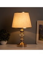 Лампа настольная «Мастер» 1×40 Вт Е27+подсветка LED 5 Вт золото 25×25×42 см 10767361