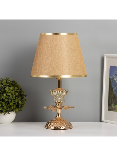 Лампа настольная «Архат» 1×40 Вт Е27+подсветка LED 5 Вт золото 25×25×39.5 см