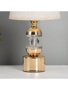 Лампа настольная «Сатори» 1×40 Вт Е27+подсветка LED 5 Вт золото 18×18×29.5 см - Фото 4