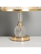 Лампа настольная «Атомик» 1×40 Вт Е27+подсветка LED 5 Вт золото 25×25×38 см - Фото 4