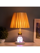 Лампа настольная «Курс» 1×40 Вт Е27+подсветка LED 5 Вт золото 25×25×40 см 10767368