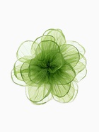 Брошь текстильная «Цветок» объемный, невесомый, цвет зелёный - Фото 1