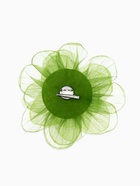 Брошь текстильная «Цветок» объемный, невесомый, цвет зелёный - Фото 2