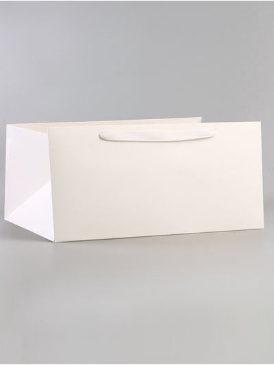 Пакет для торта, с широким дном 40×40×19.5 см, белый