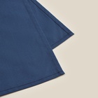 Простыня евро-макси SL Home Percale 300ТС, 235×280 см, синяя, хлопок 100% 10445192 - фото 13190488