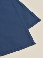 Простыня евро-макси SL Home Percale 300ТС, 235×280 см, синяя, хлопок 100% - Фото 9