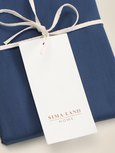 Наволочка SL Home Percale 300ТС, 70×70+3 см, синяя, перкаль, хлопок 100%