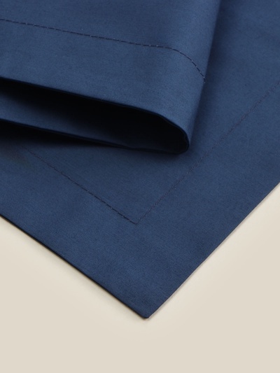 Наволочка SL Home Percale 300ТС, 70×70+3 см, синяя, перкаль, хлопок 100%