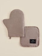 Набор кухонный SL HOME Coniferous: варежка 20×28 см, прихватка 19×19 см, лён 100%,180 г/м² - Фото 1