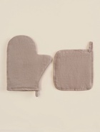 Набор кухонный SL HOME Coniferous: варежка 20×28 см, прихватка 19×19 см, лён 100%,180 г/м² - Фото 3