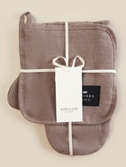 Набор кухонный SL HOME Coniferous: варежка 20×28 см, прихватка 19×19 см, лён 100%,180 г/м² - Фото 6