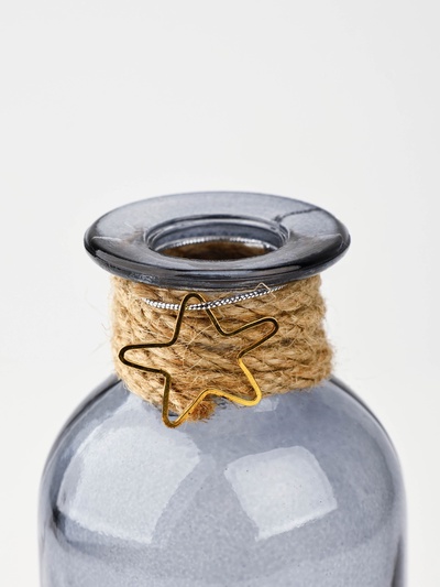 Ваза для цветов «Звезда», стекло, 16×5.5 см